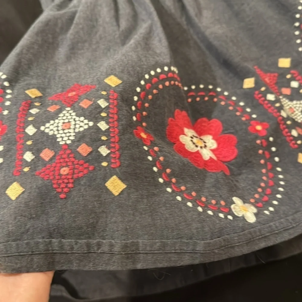 Gymboree dress with floral embroidery size 7